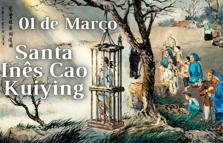 Santa Inês Cao Kuiying, mesmo engaiolada na China, não negou a fé